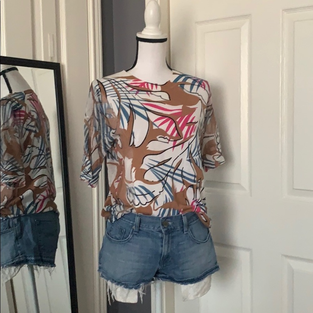 J.Crew abstract crewneck sweater